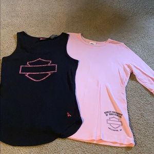 2 Harley shirts